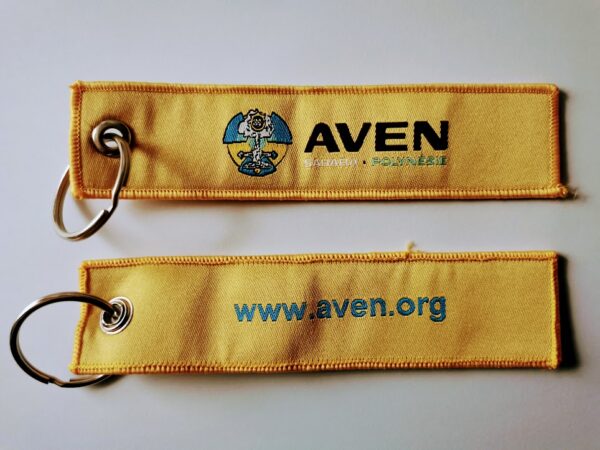 Porte-clés tissu Aven nouveau logo